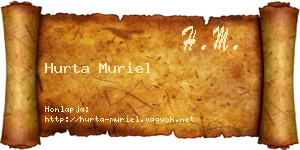 Hurta Muriel névjegykártya